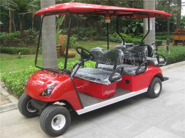 6座电动高尔夫球车，XY-C4+2，红色